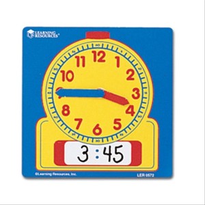Set of 10 dry-erase clocks. 