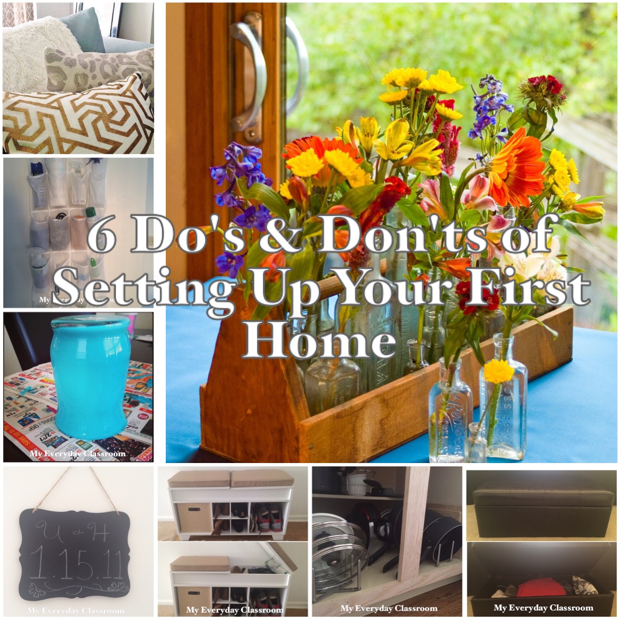 A list of 6 essential do's and don'ts when setting up your first home. You need to see this list of tips!